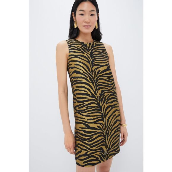 TUCKERNUCK Tiger Jacquard Marlowe Dress Size XS $198.00 - Picture 2 of 8
